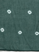 Thumbnail for HERE&NOW Women Green & White Ethnic Motifs Embroidered Kurta with Trousers & With Dupatta - Distacart