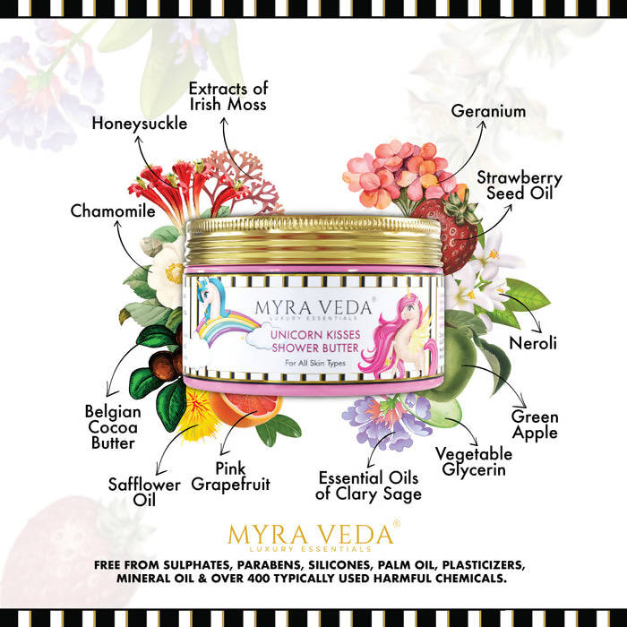 Myra Veda Unicorn Kisses Shower Butter