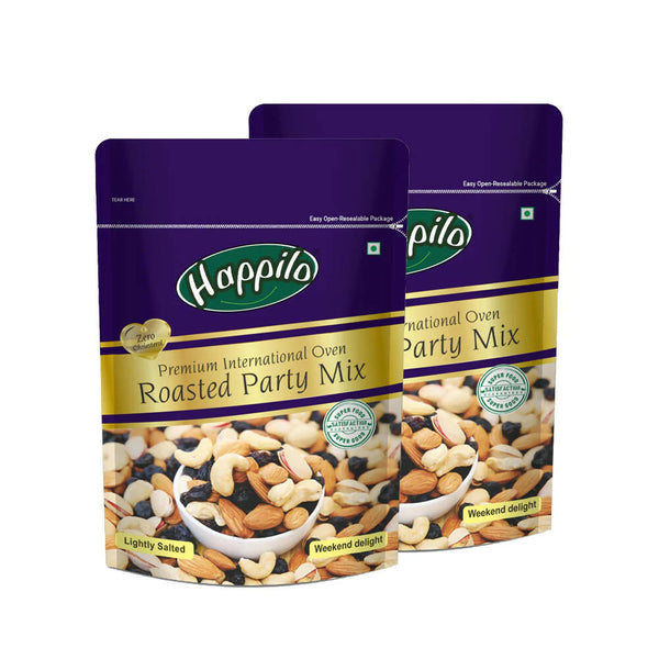 Happilo Premium Oven Roasted & Lightly Salted Party Mix - Distacart