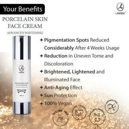 Lambre Porcelain Skin Face Cream Advanced Lightening - Distacart