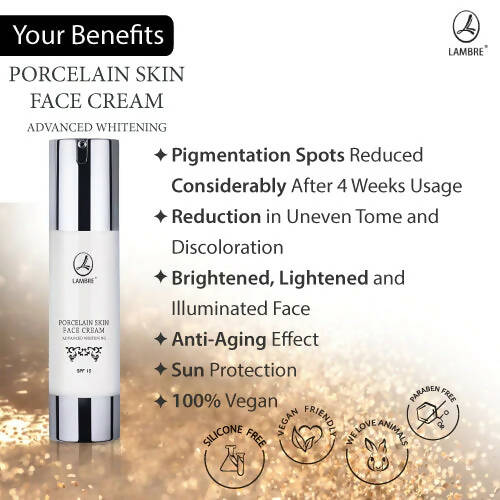 Lambre Porcelain Skin Face Cream Advanced Lightening - Distacart