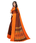 Thumbnail for Vamika Maroon Chiffon Brasso Bollywood Style Woven Saree (ALIZA MAROON) - Distacart