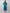 Kalini Women Turquoise Blue & Pink Striped Cotton A-line Kurta - Distacart