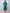 Kalini Women Turquoise Blue & Pink Striped Cotton A-line Kurta - Distacart