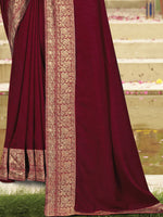 Thumbnail for Kalini Zari Embroidered Kanjeevaram Saree - Distacart