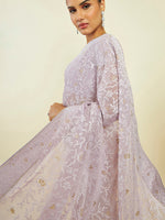 Thumbnail for Soch Floral Embroidered Pure Chiffon Saree - Distacart