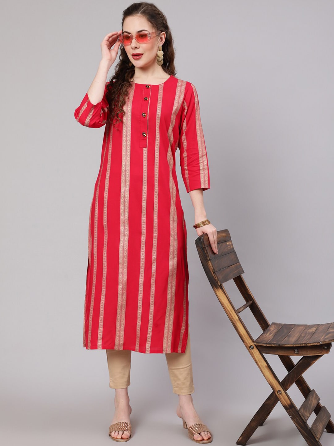 Kalini Women Ethnic Motifs Printed Indie Prints Kurta - Distacart