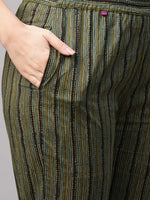 Thumbnail for Kalini Paisley Printed Notched Neck Kurta With Trousers - Distacart