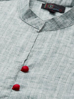 Thumbnail for Kalini Women Blue Pure Cotton Self Striped Kurta - Distacart