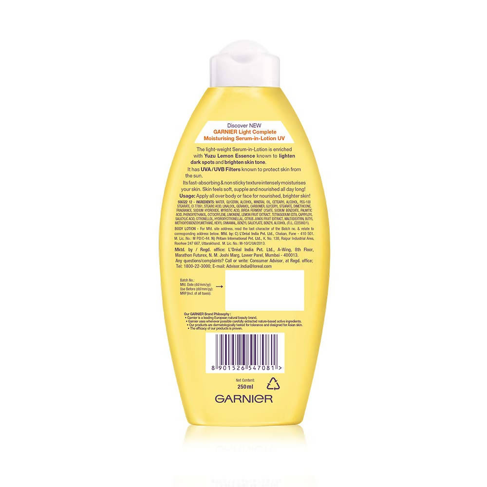 Garnier Bright Complete Moisturizing Serum-Lotion - Distacart