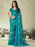Thumbnail for Kalini Geometric Printed Saree - Distacart