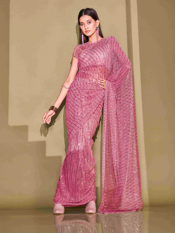Tikhi Imli Embellished Sequinned Saree - Distacart