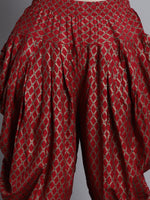 Thumbnail for Kalini Floral Printed Thread Work A-Line Kurta With Dhoti Pants - Distacart