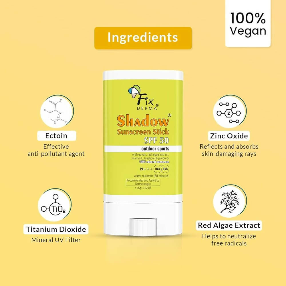 Fixderma Shadow Sunscreen Stick SPF 50 - Distacart