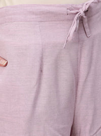 Thumbnail for Ishin Women Purple Ethnic Motifs Embroidered Regular Gotta Patti Kurta with Trousers & With Dupatta - Distacart