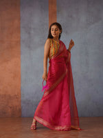 Thumbnail for Tikhi Imli Zari Organza Heavy Work Saree - Distacart