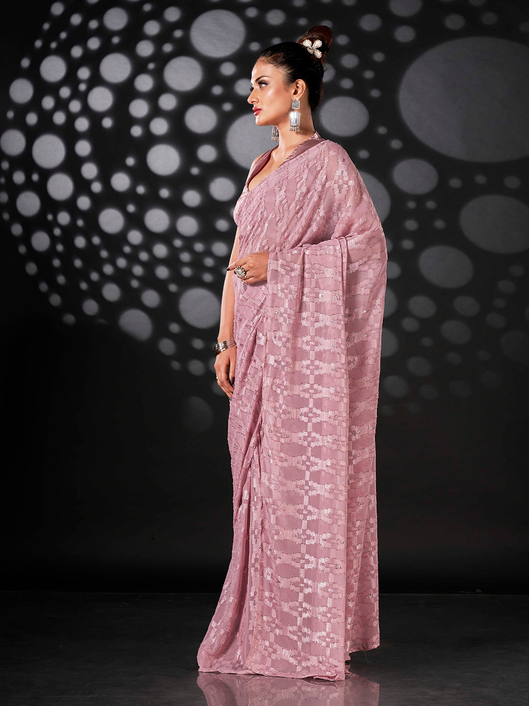 Tikhi Imli Ethnic Motifs Woven Design Ready to Wear Saree - Distacart
