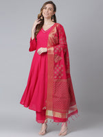 Thumbnail for Khushal K Gotta Patti Kurta with Palazzos & With Dupatta - Distacart