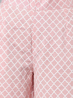 Thumbnail for Khushal K Women Peach-Coloured Printed Kurta with Palazzos & Dupatta - Distacart