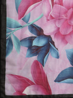 Thumbnail for Sangria Women Black Floral Yoke Design Regular Gotta Patti Kurta with Trousers & Dupatta - Distacart