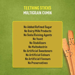 Multigrain Cumin Teething Sticks For Toddlers