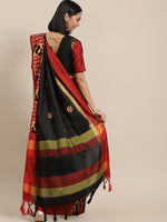 Thumbnail for Kalini Ethnic Motifs Embroidered Silk Cotton Saree - Distacart