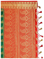 Thumbnail for Mimosa Women's Green Kanchipuram Silk Saree - Distacart