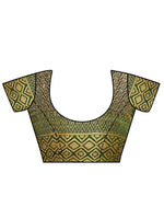 Thumbnail for Mimosa Women's Dark Green Kanchipuram Art Silk Saree - Distacart