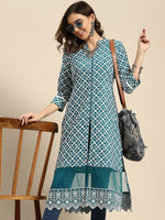 Thumbnail for Sangria Chikankari Embroidered Kurta - Distacart