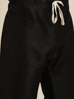 Thumbnail for Sojanya Men Black Solid Kurta with Churidar & Nehru Jacket - Distacart