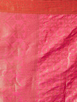 Thumbnail for Mitera Pink Woven Design Banarasi Saree - Distacart