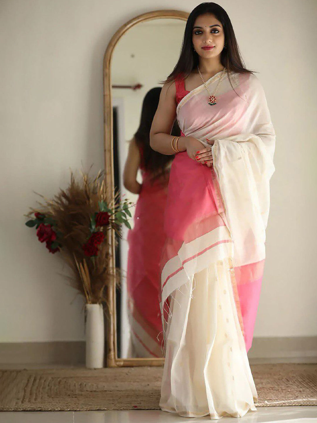 Kalini Silk Blend Kanjeevaram Saree - Distacart