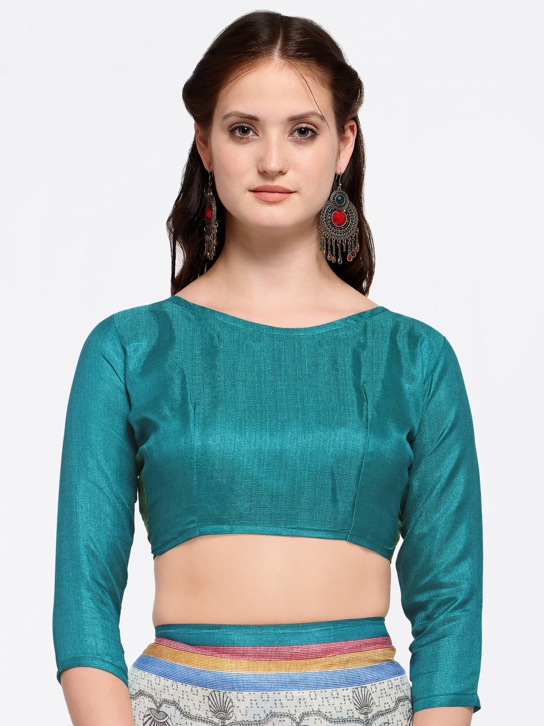 Saree Mall Pink & Grey Art Silk Printed Bhagalpuri Saree - Distacart