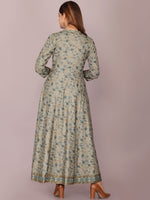 Thumbnail for Kalini Women Grey Ethnic Motifs Printed Anarkali Kurta - Distacart