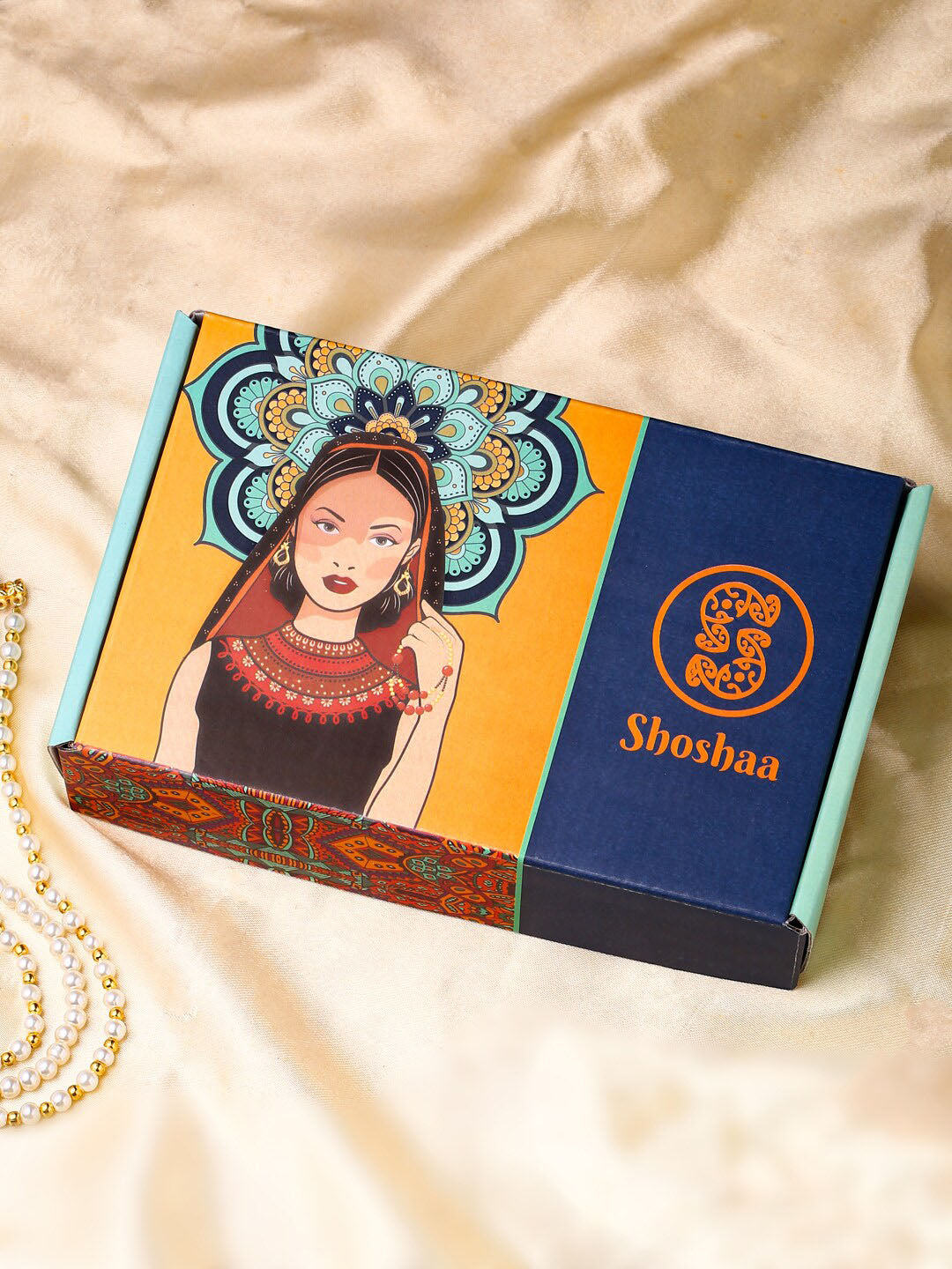 Shoshaa Maroon & Gold-Toned Contemporary Jhumkas Earrings - Distacart