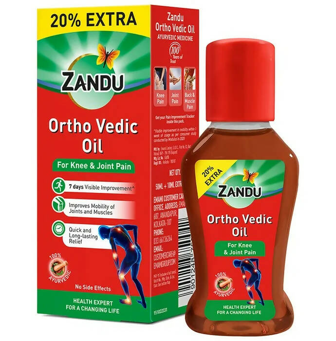 Zandu Ortho Vedic Knee & Joint Pain Oil - Distacart