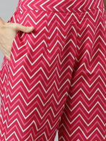 Thumbnail for Kalini Kalini Women Pink Bandhani Printed Kurta with Palazzos - Distacart