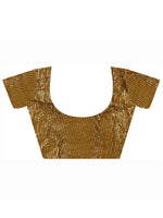Thumbnail for Anouk Mustard Embellished Sequinned Pure Georgette Saree - Distacart