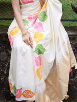Thumbnail for Mitera Floral Printed Zari Banarasi Saree - Distacart