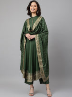Thumbnail for Khushal K Printed Kurta with Palazzos & With Dupatta - Distacart