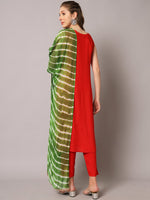 Thumbnail for Kalini Women Floral Yoke Design Mirror Work Kurta With Trousers & Dupatta - Distacart