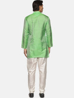 Thumbnail for Sethukrishna Men Green Kurta with Pyjamas - Distacart