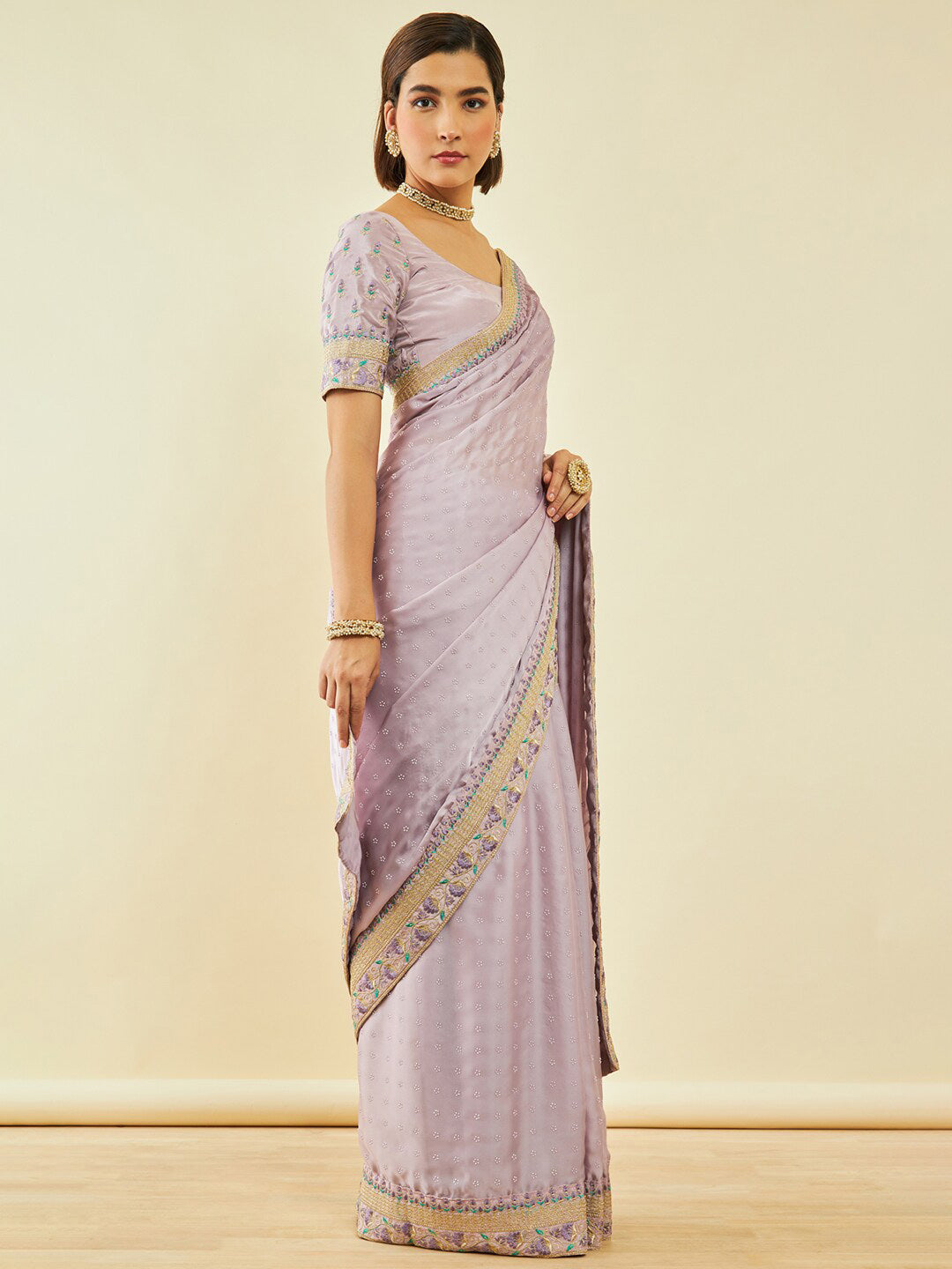 Soch Embellished Beads and Stones Saree - Distacart