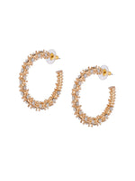 Thumbnail for Shoshaa Gold-Toned Contemporary Handcrafted Half Hoop Earrings - Distacart