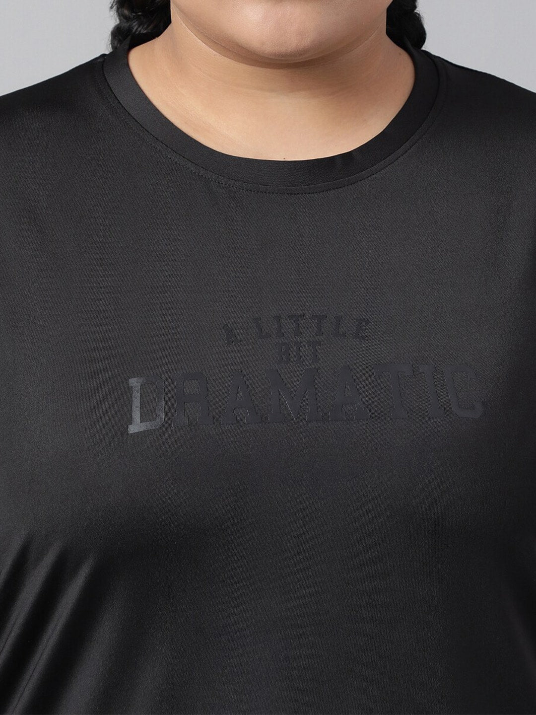 MKH Plus Size Relaxed Fit Typography Printed Dri-Fit Sports T-shirt - Distacart