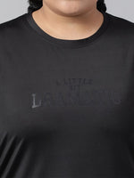 Thumbnail for MKH Plus Size Relaxed Fit Typography Printed Dri-Fit Sports T-shirt - Distacart