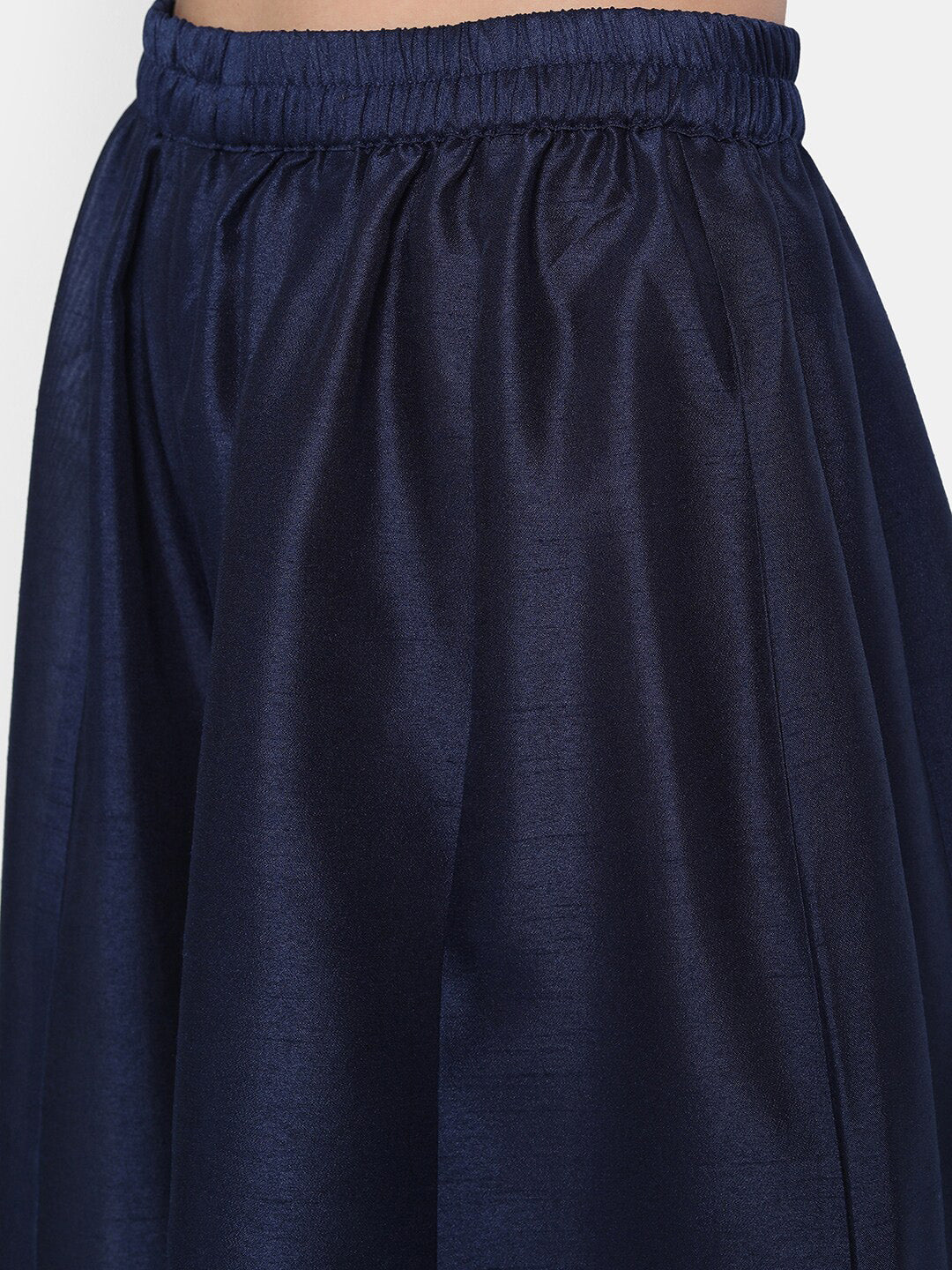 Janasya Blue Printed Kurta with Palazzos & Dupatta - Distacart