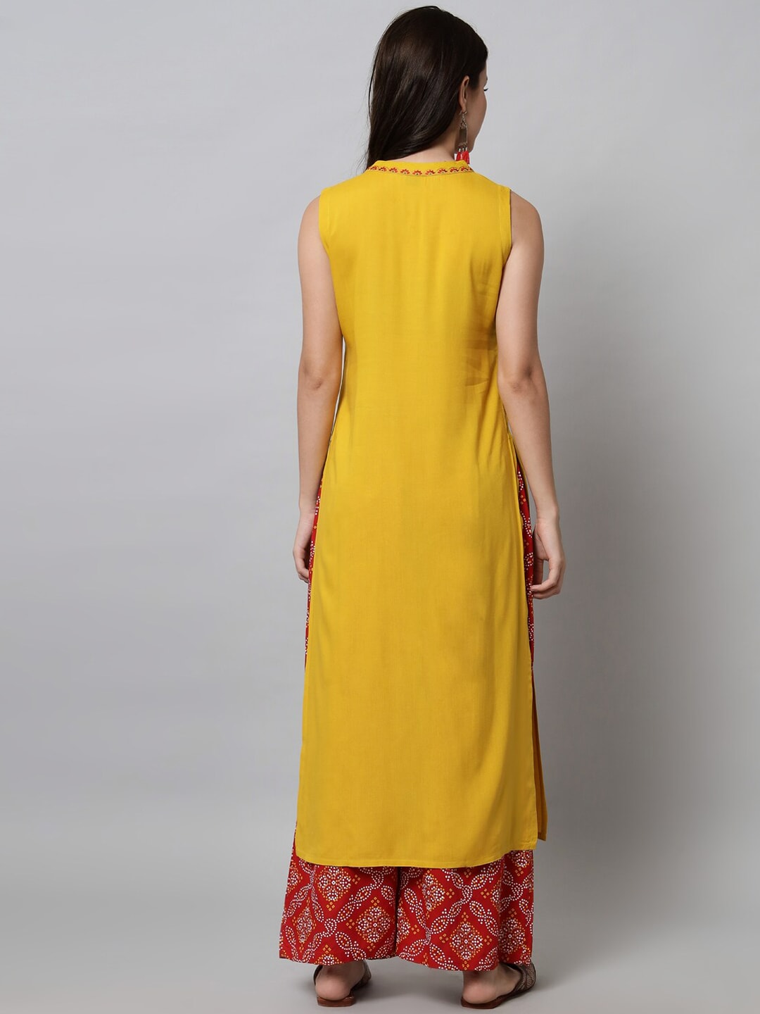 Kalini Women Yellow Ethnic Motifs Yoke Design Kurta - Distacart