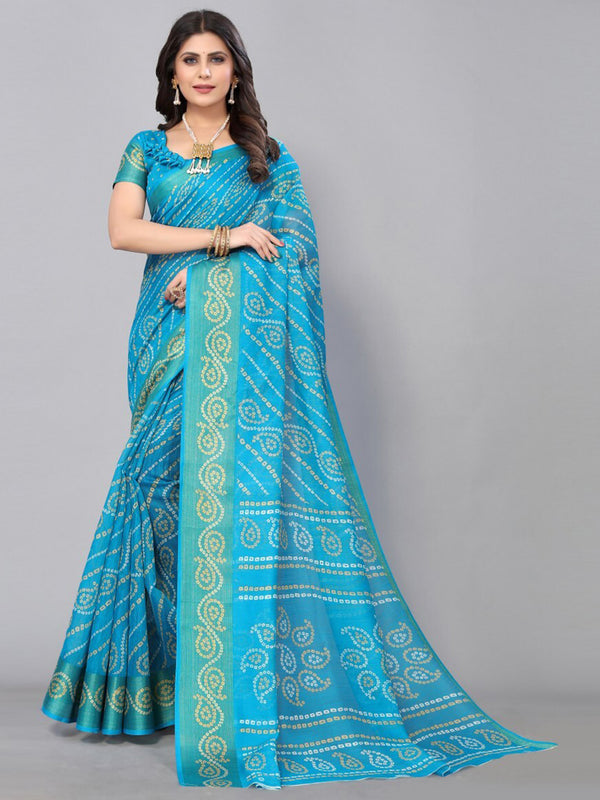 Kalini Bandhani Printed Saree - Distacart