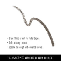 Thumbnail for Lakme Absolute 3D Eye Brow Definer-Espresso - Distacart